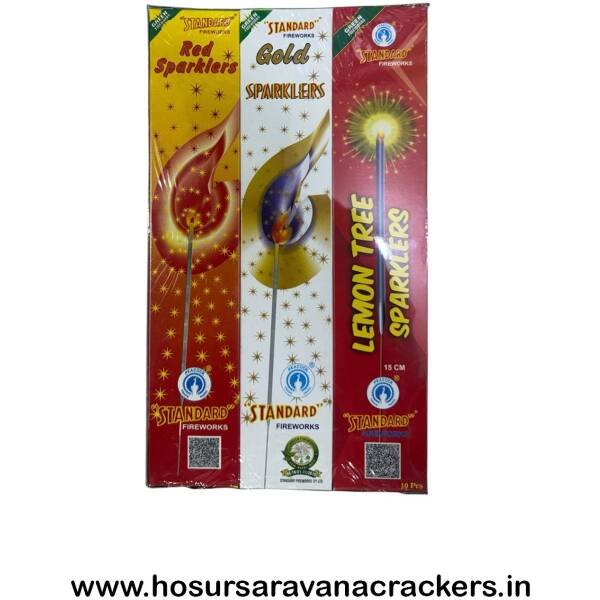 15cm Tri color Sparklers - buy online at Hosurcrackers, Hosur