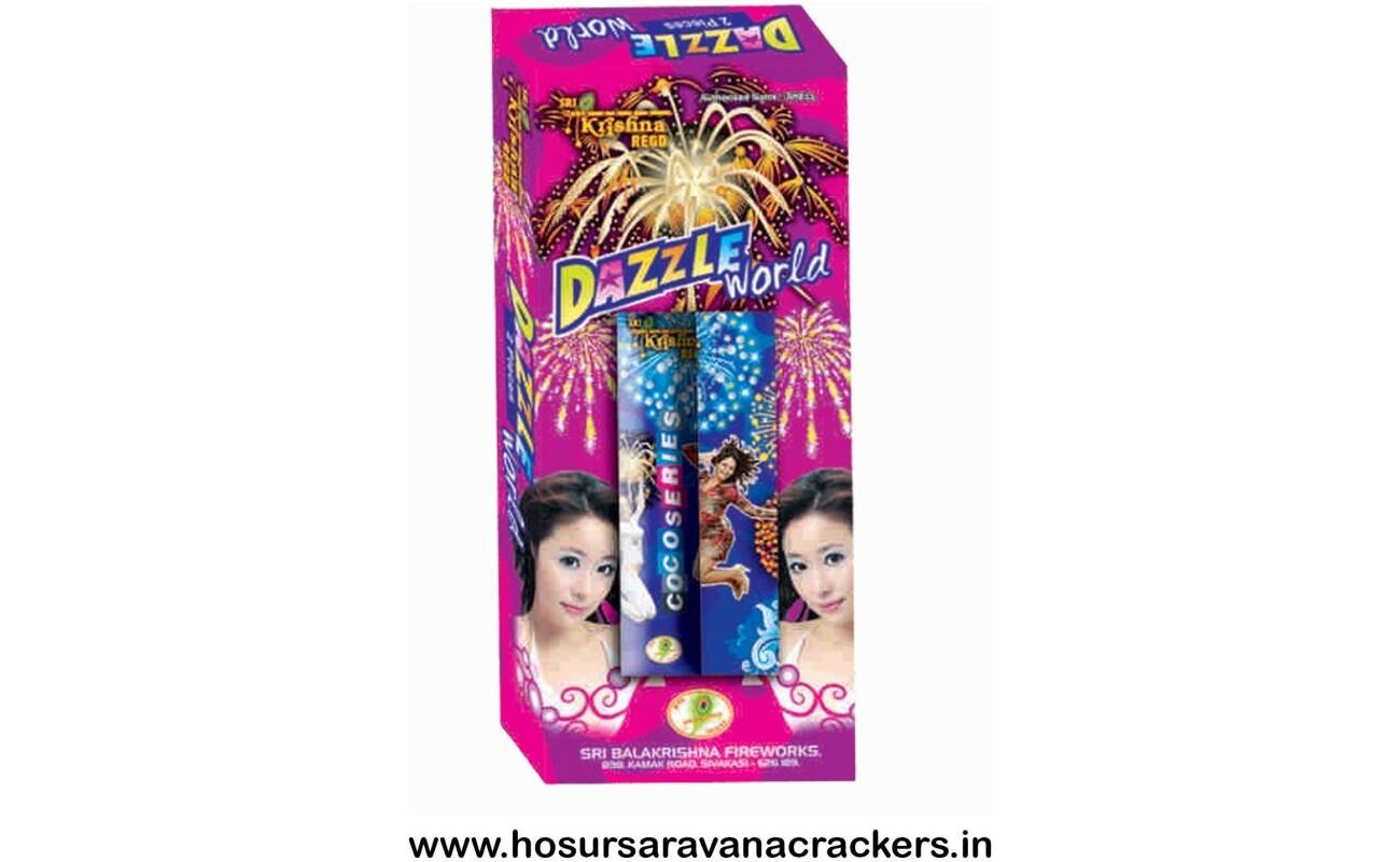 4″ Dazzle World (2Pcs) Comets - buy online at Hosurcrackers, Hosur