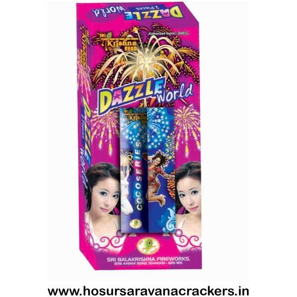 4″ Dazzle World (2Pcs) Comets - buy online at Hosurcrackers, Hosur